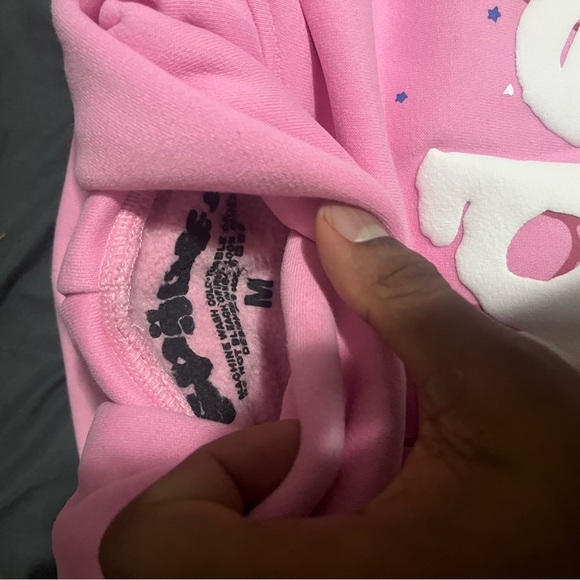 OG pink sp5der hoodie Size M - Picture 5 of 5